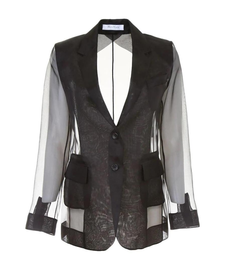 Max Mara Lucerna Thin Suit Jacket In Black