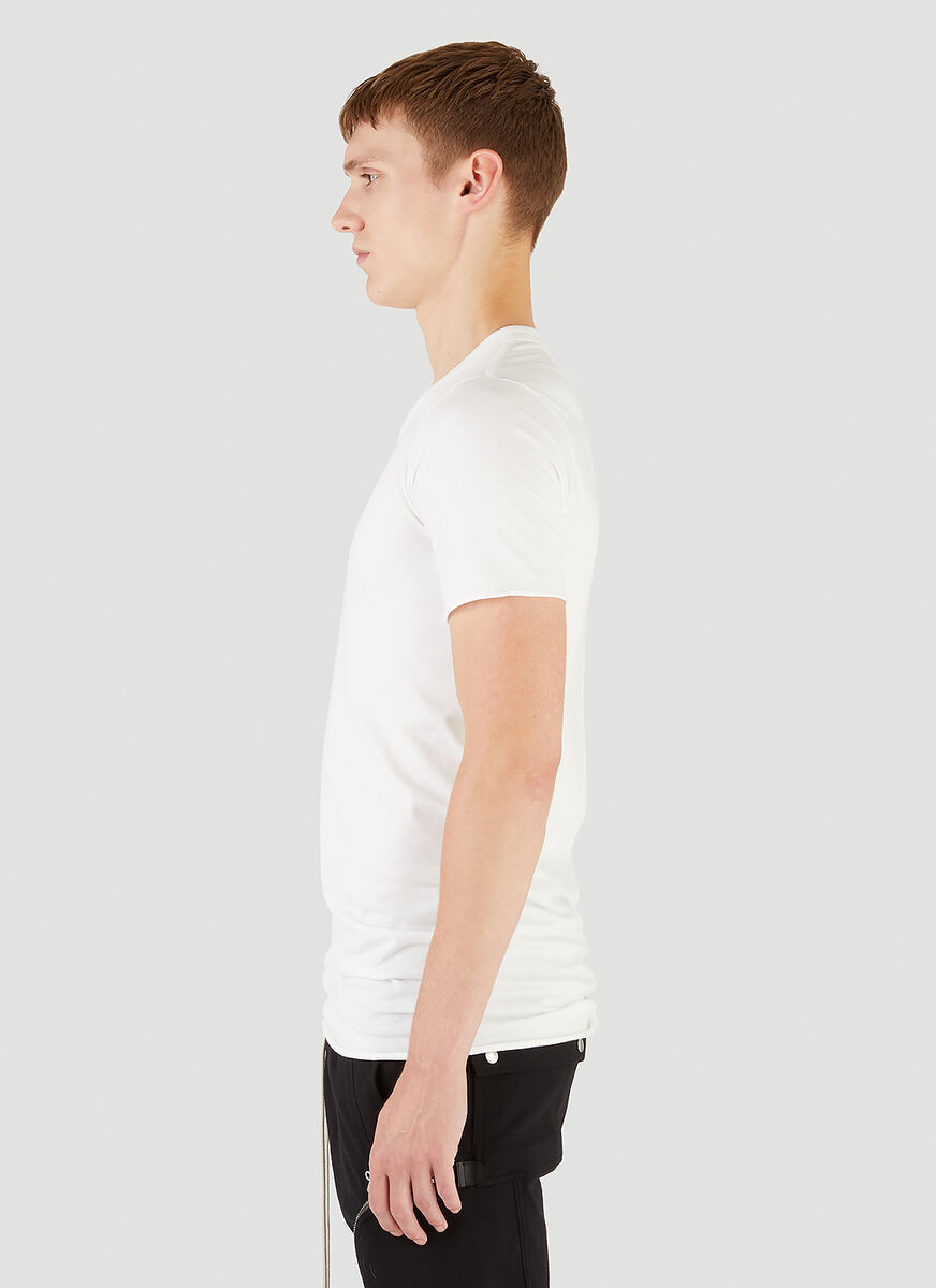 Rick Owens Short-sleeved T-shirt In White