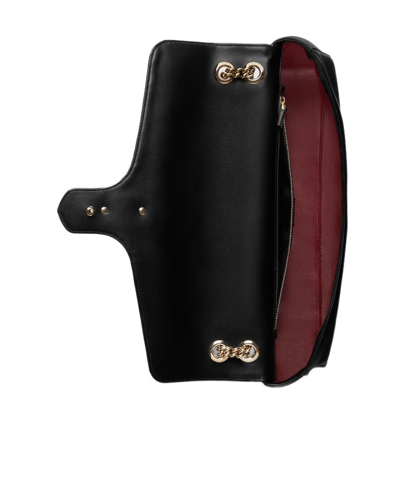 Gucci Large Marmont Quilted Shoulder Bag In Black