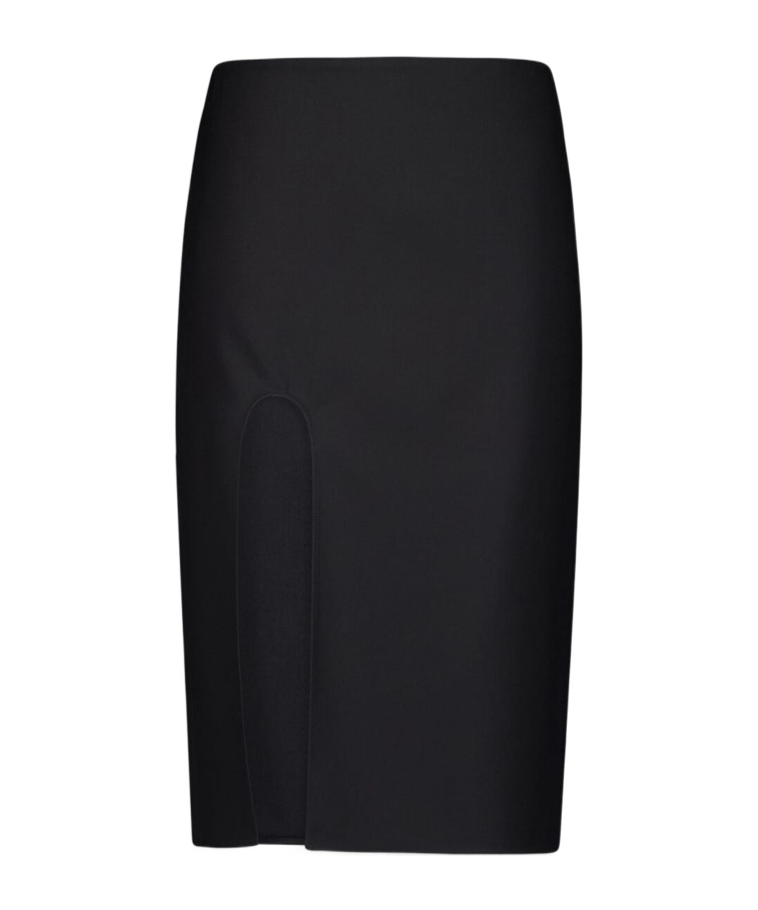 Stella Mccartney Pencil Skirt With Front Slit In Black