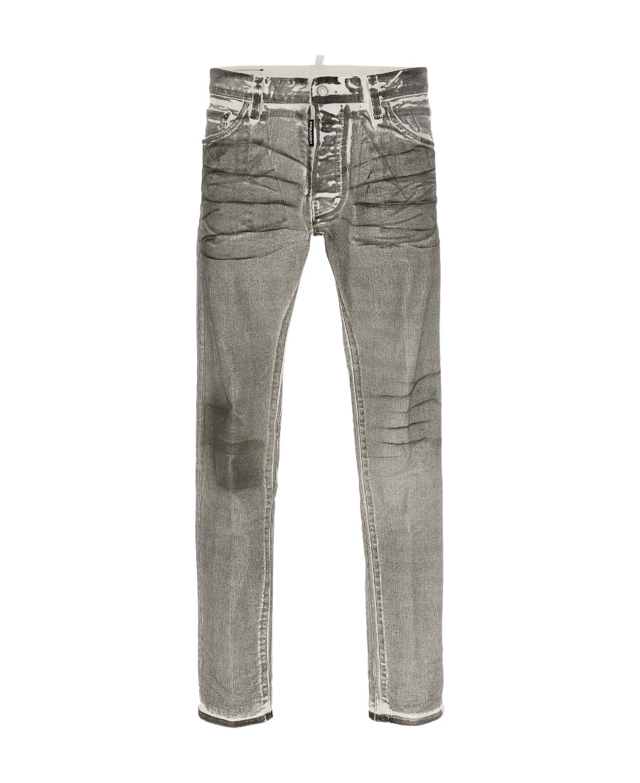 Dsquared2 Cool Guy Mid-rise Slim-fit Jeans In Gray