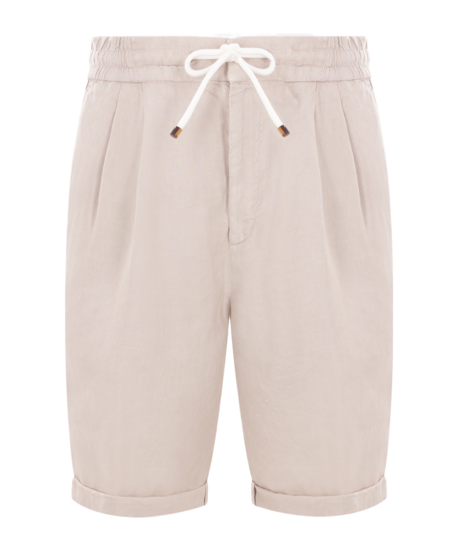 Brunello Cucinelli Drawstring-waistband Knee-length Bermuda Shorts In Nude