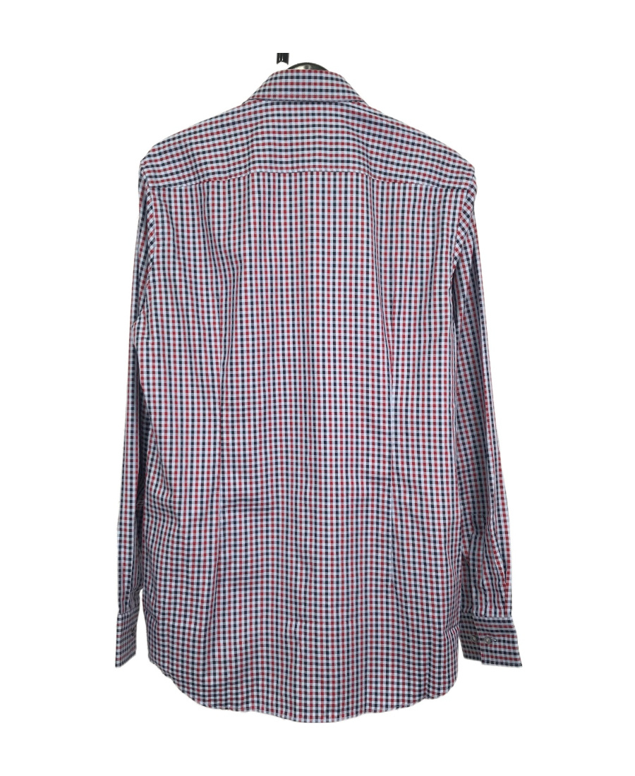 Hugo Boss Long-sleeved Lapel Shirt In Gray