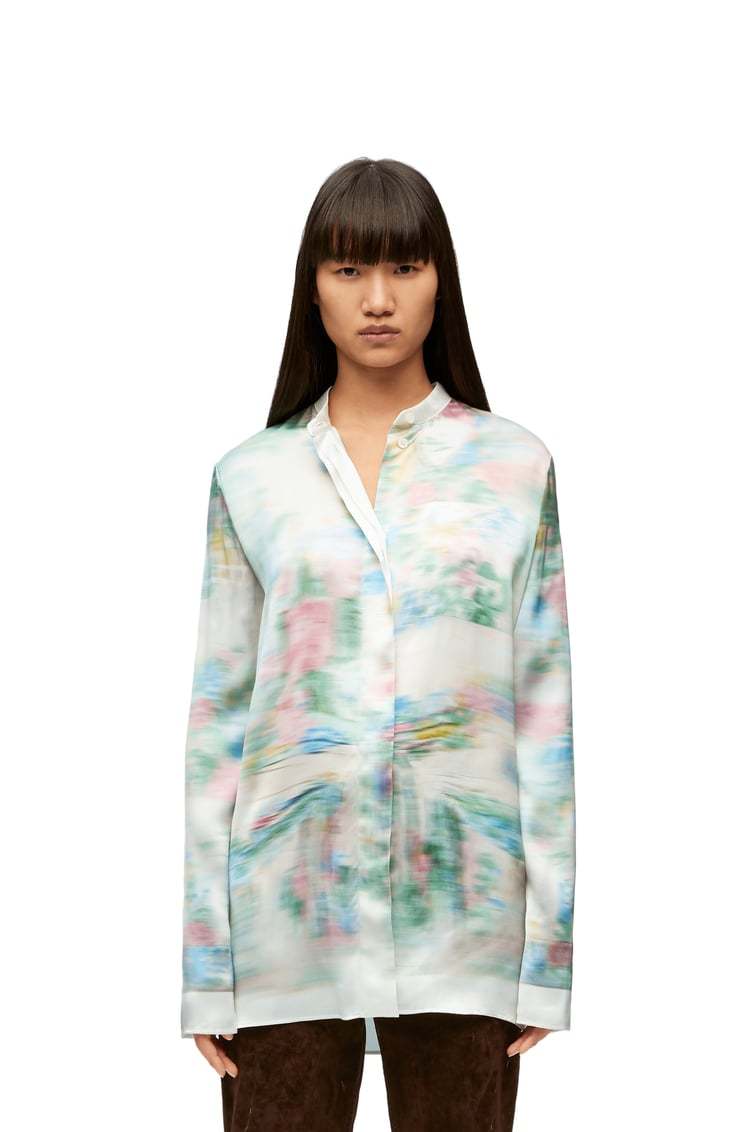 LOEWE SHIRT IN VISCOSE AND SILK