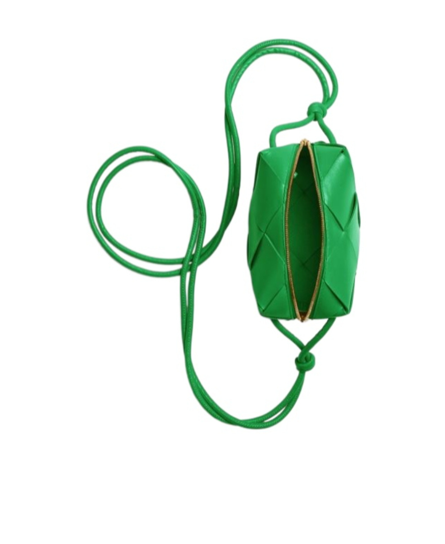 Bottega Veneta Mini Cassette Bag In Green
