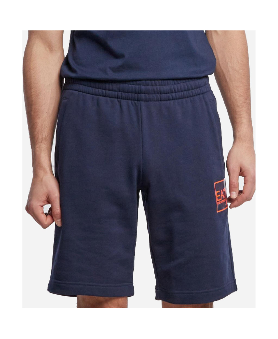 Ea7 Logo Shorts In Black