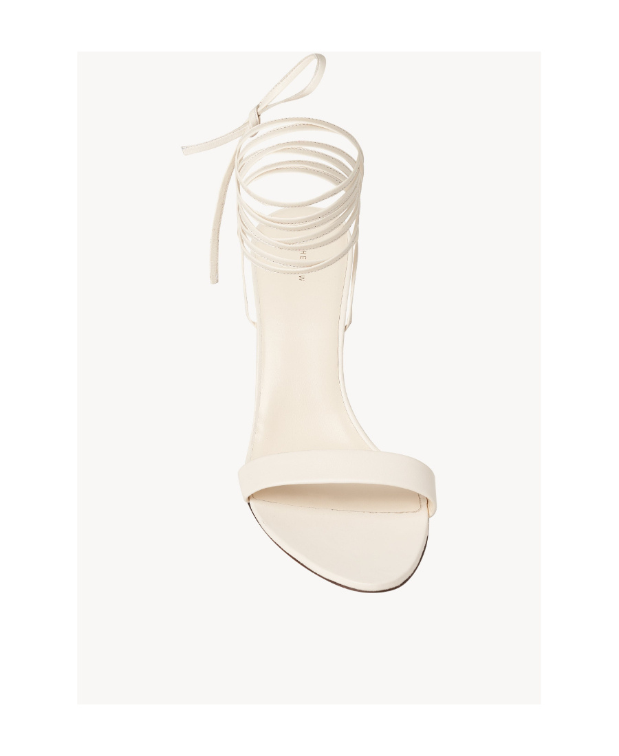 The Row Ankle-tie Leather Gladiator Sandals In White