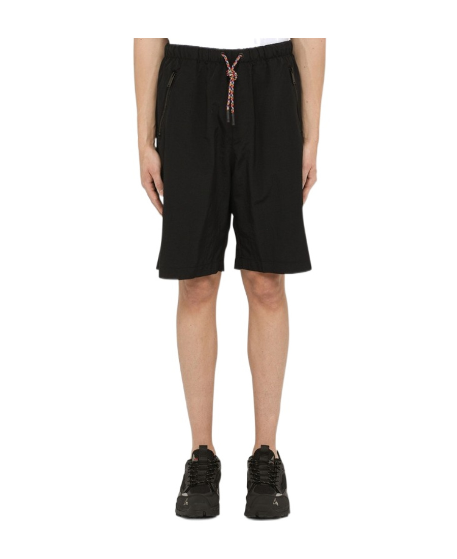 Marcelo Burlon County Of Milan Colourful Cross Nylon Shorts Black Multi In Black