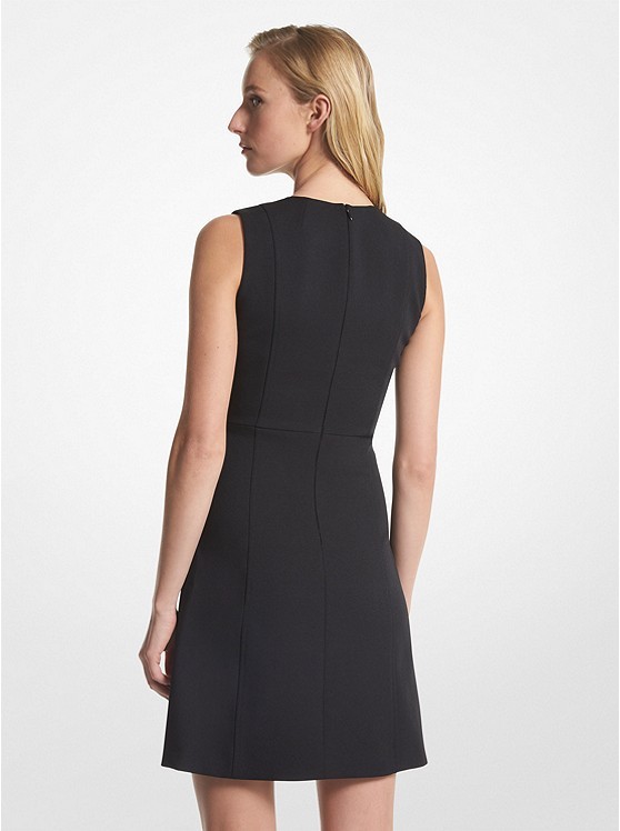 Shop Michael Michael Kors Cut-out Sleeveless Shift Dress In Black