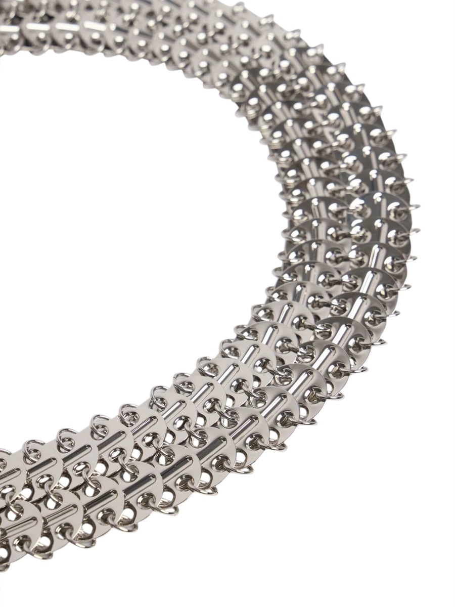 Rabanne Chainmail Adjustable Belt In Gray