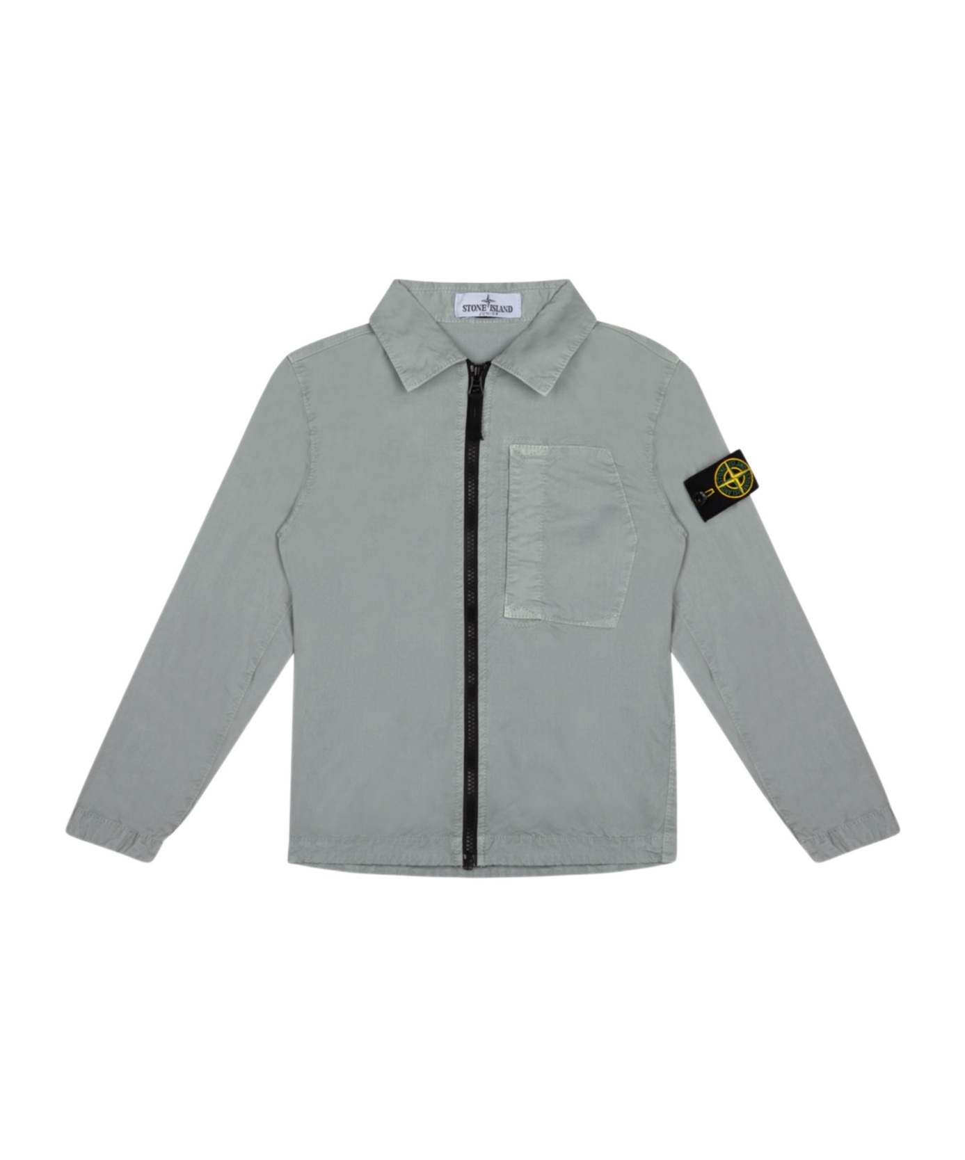 Stone Island Long-sleeved Jacket In Gray