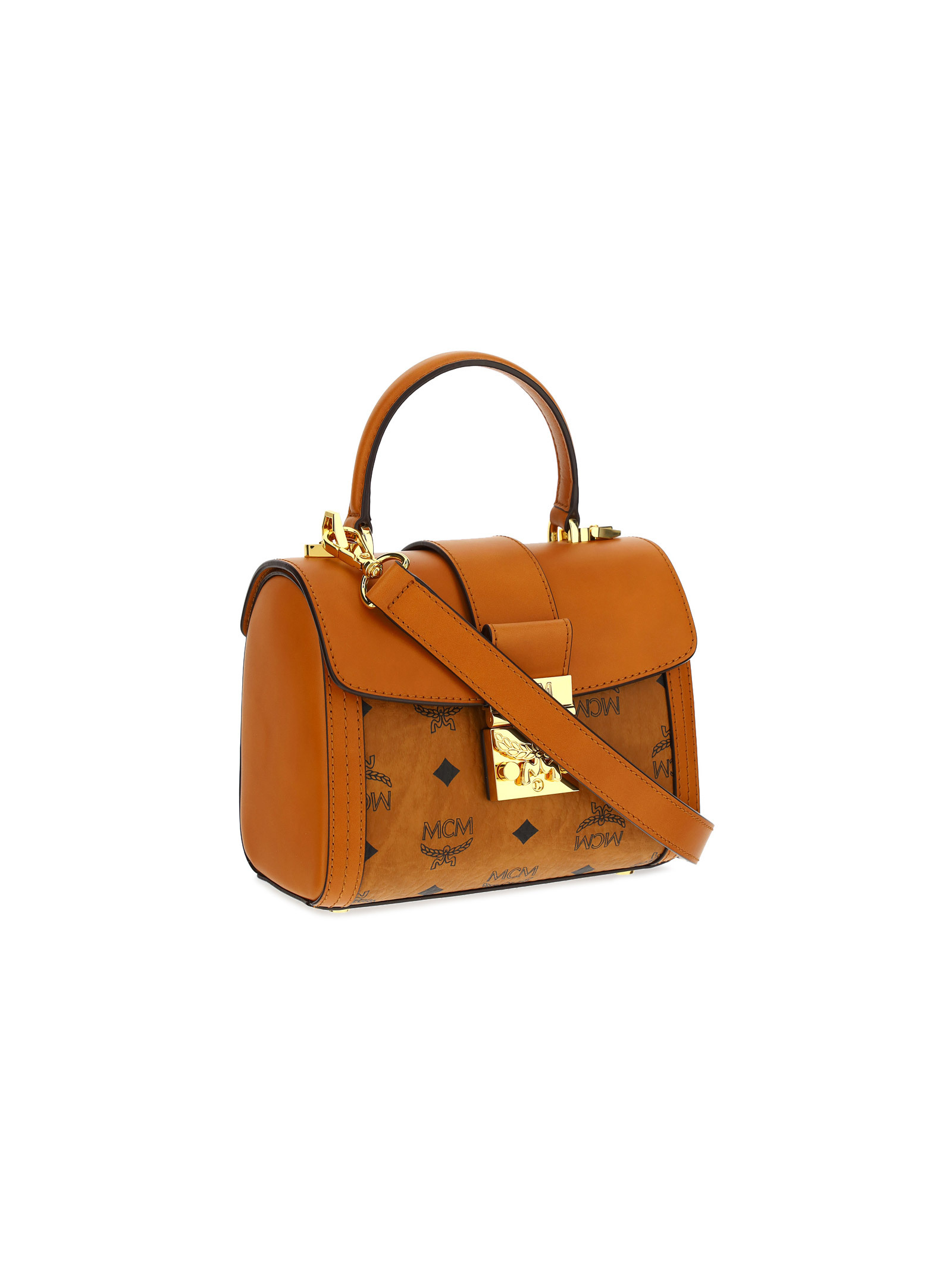 MCM TRACY LEATHER TOTE BAG 