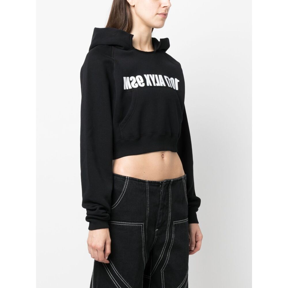 ALYX 1017 ALYX 9SM LOGO PRINTED CROPPED HOODIE