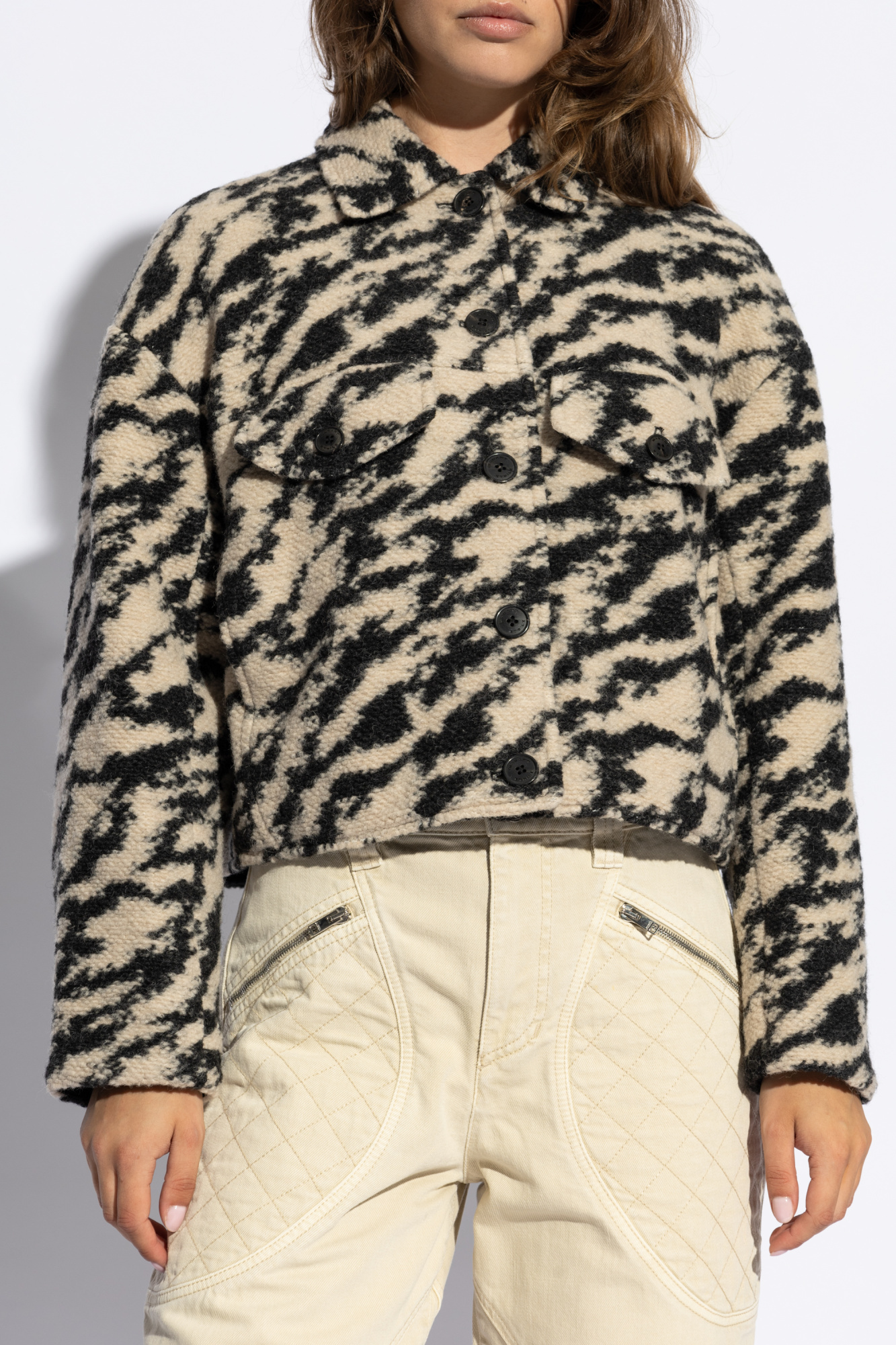 ISABEL MARANT ÉTOILE ZEBRA-PRINT JACKET