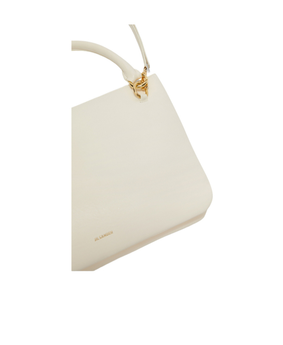 Jil Sander Small Leather Shoulder Bag In Nude