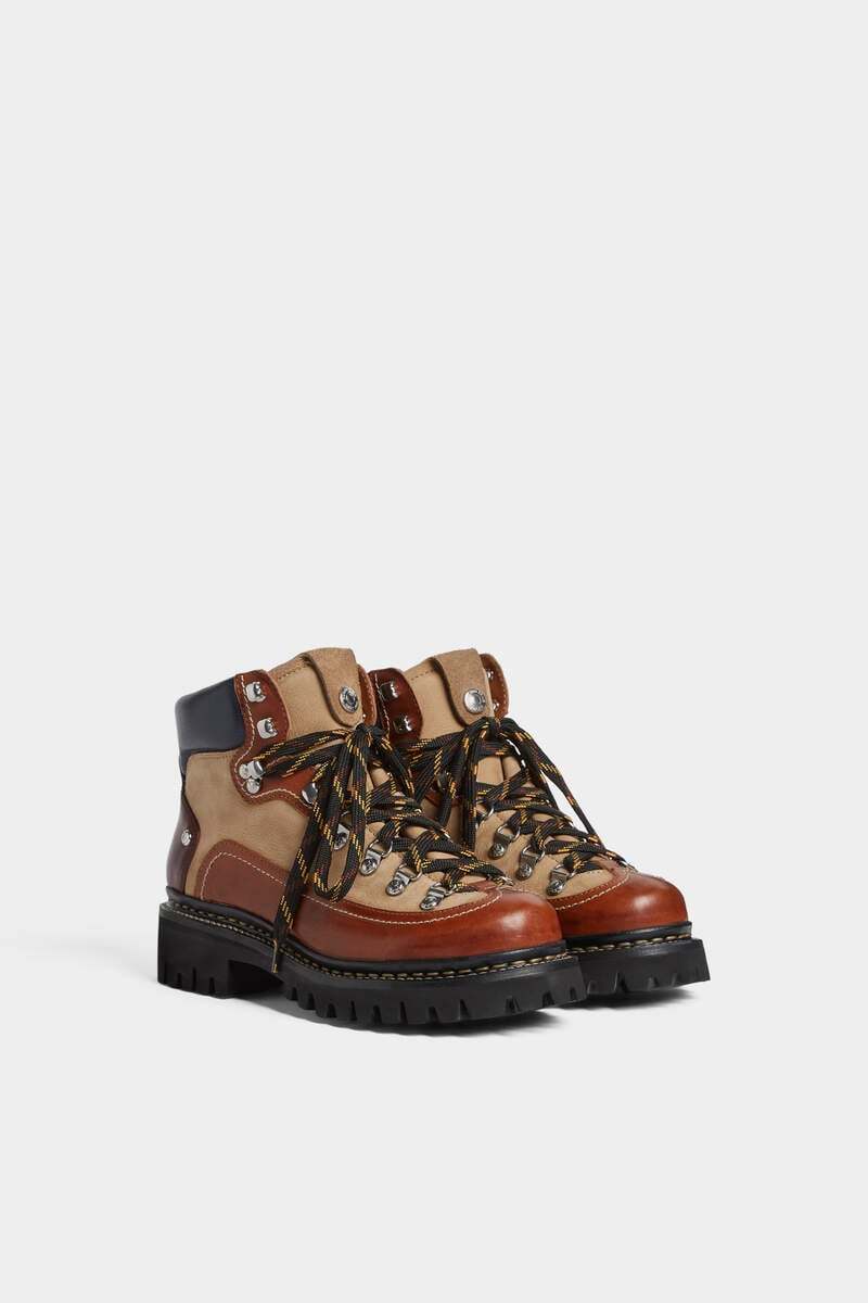 Dsquared2 Round Toe Ankle Boots In Multi
