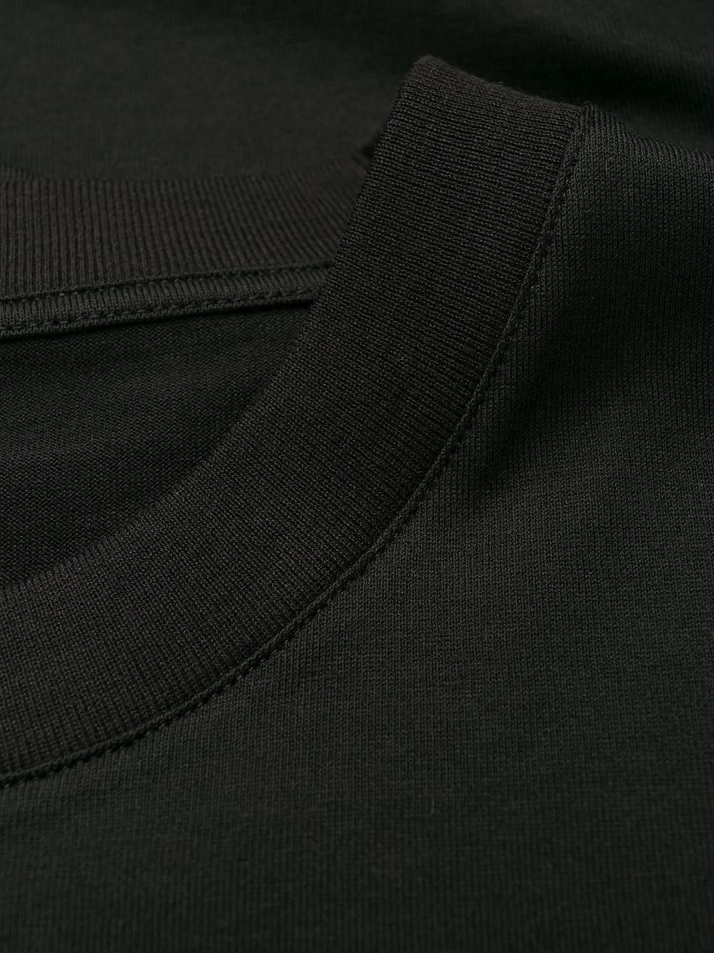 Versace Logo Round Neck T-shirt In Black