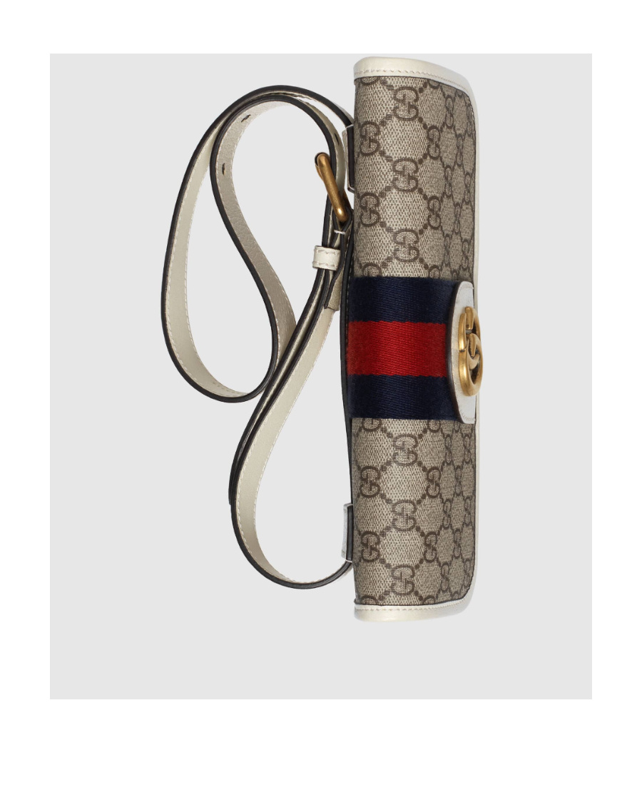 Shop Gucci Gg-canvas Belt Bag In Nude