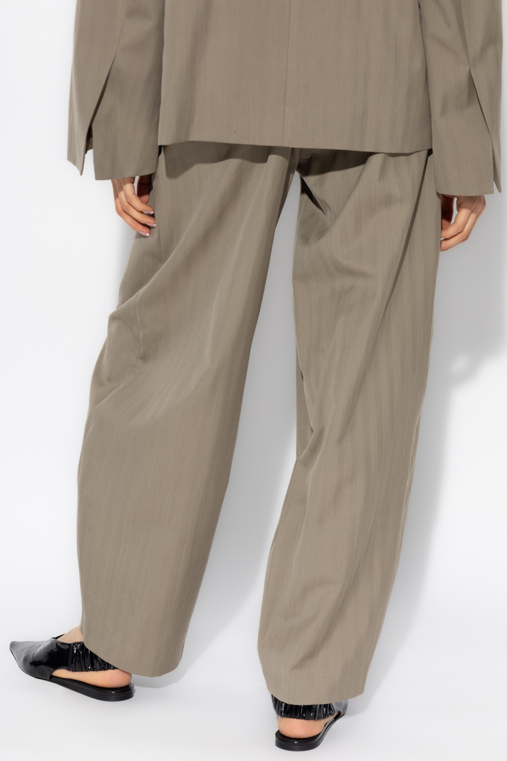 By Malene Birger Pleated Tapered Trousers