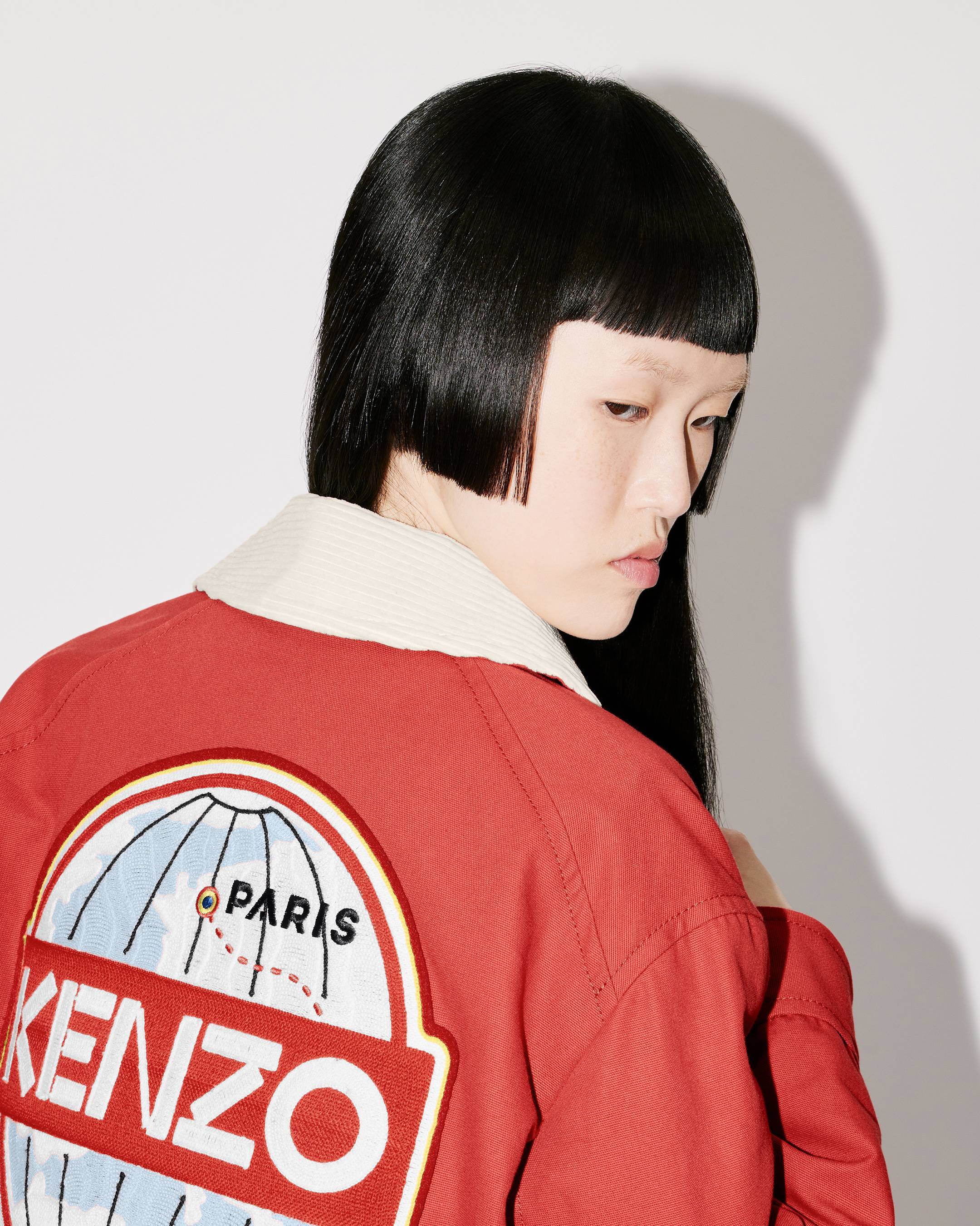 Kenzo Classic Pilot Casual Jacket In Brown