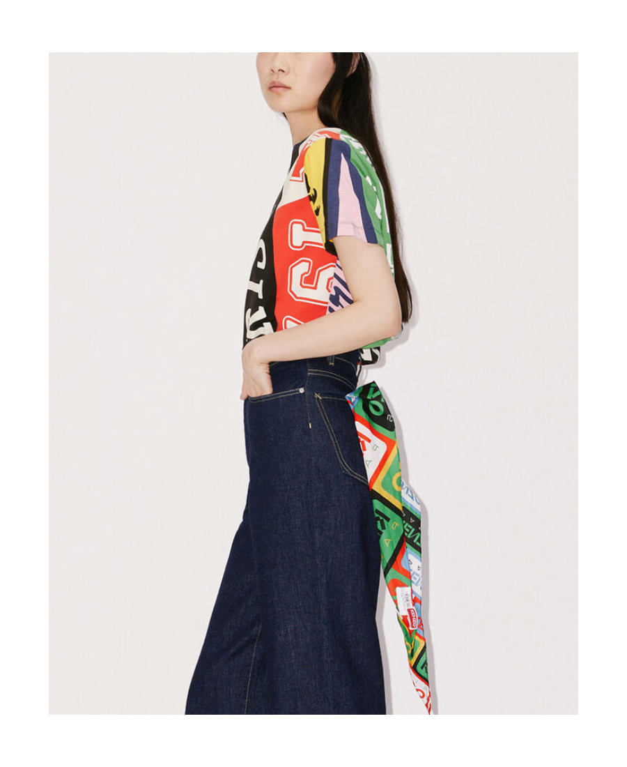 Kenzo Flags Oversize T-shirt In Multicolor