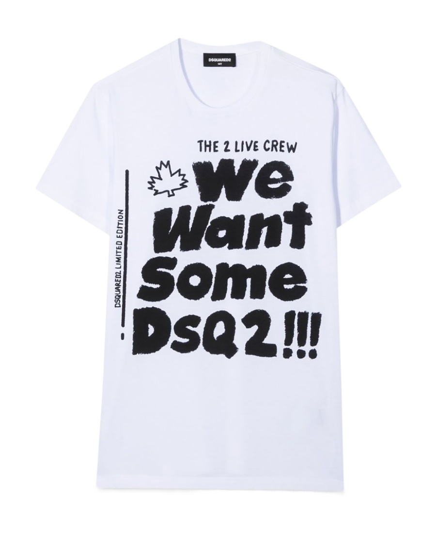 Dsquared2 Short-sleeved T-shirt With Round Neck In White