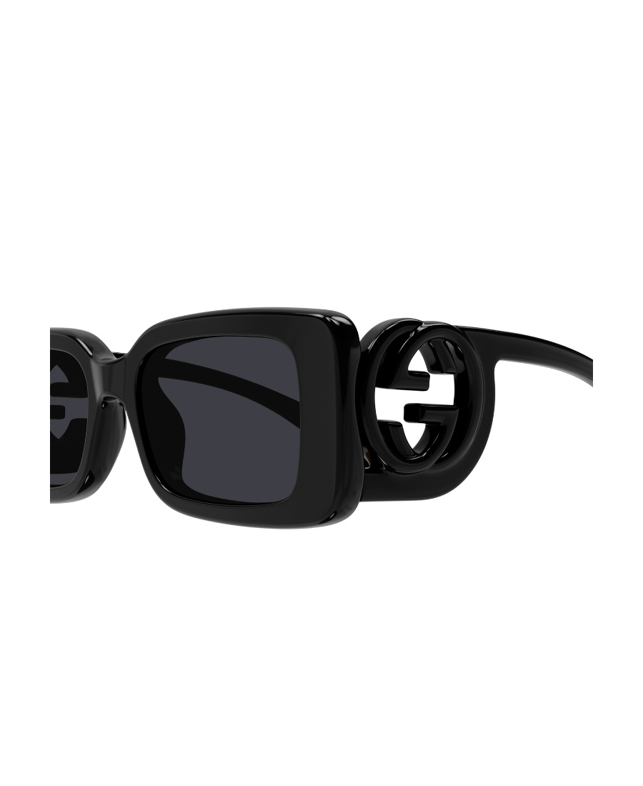 Gucci Chaise-longue Logo Sunglasses In Black