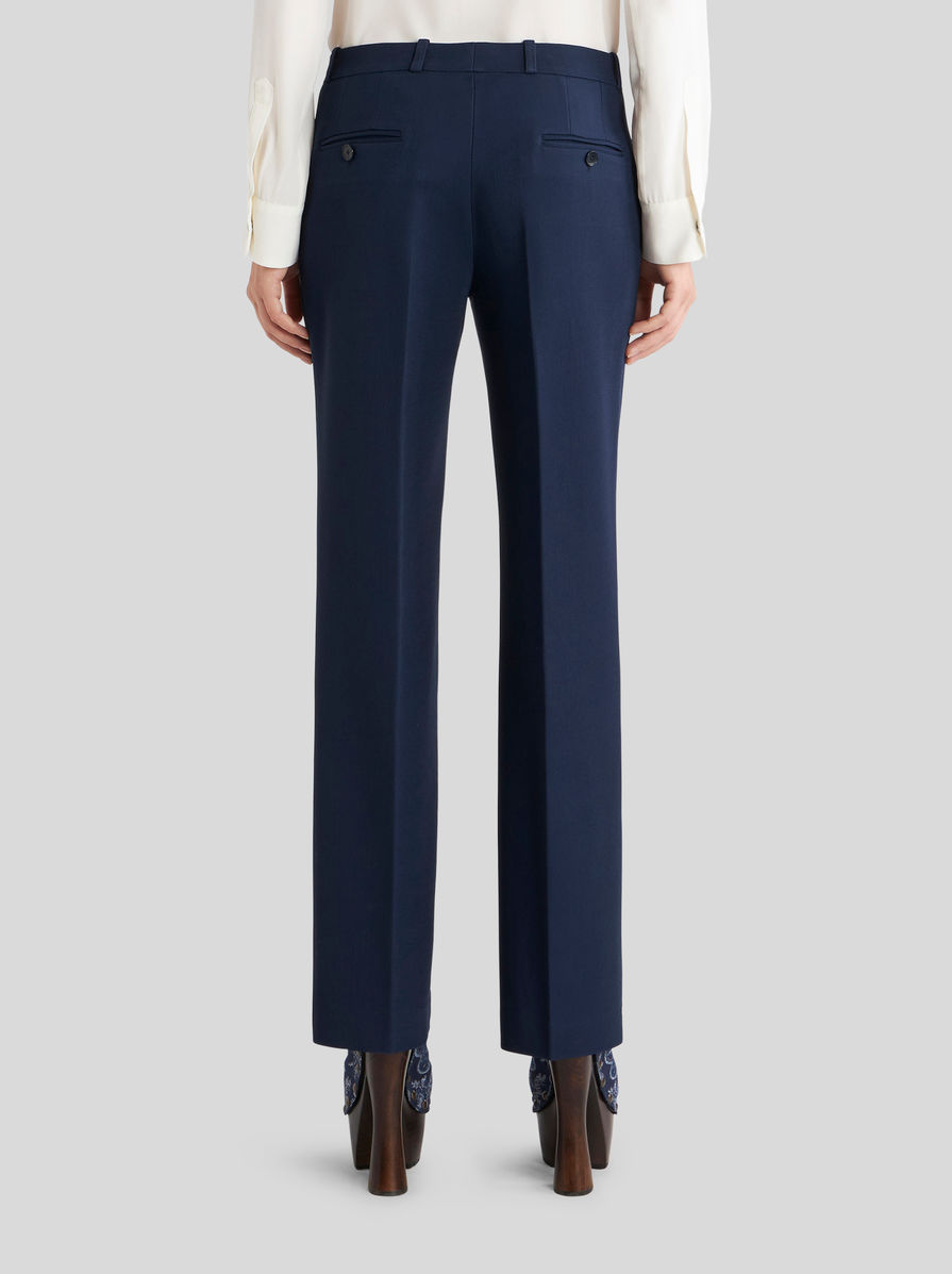 Etro Pressed-crease Tailored Trousers In Black