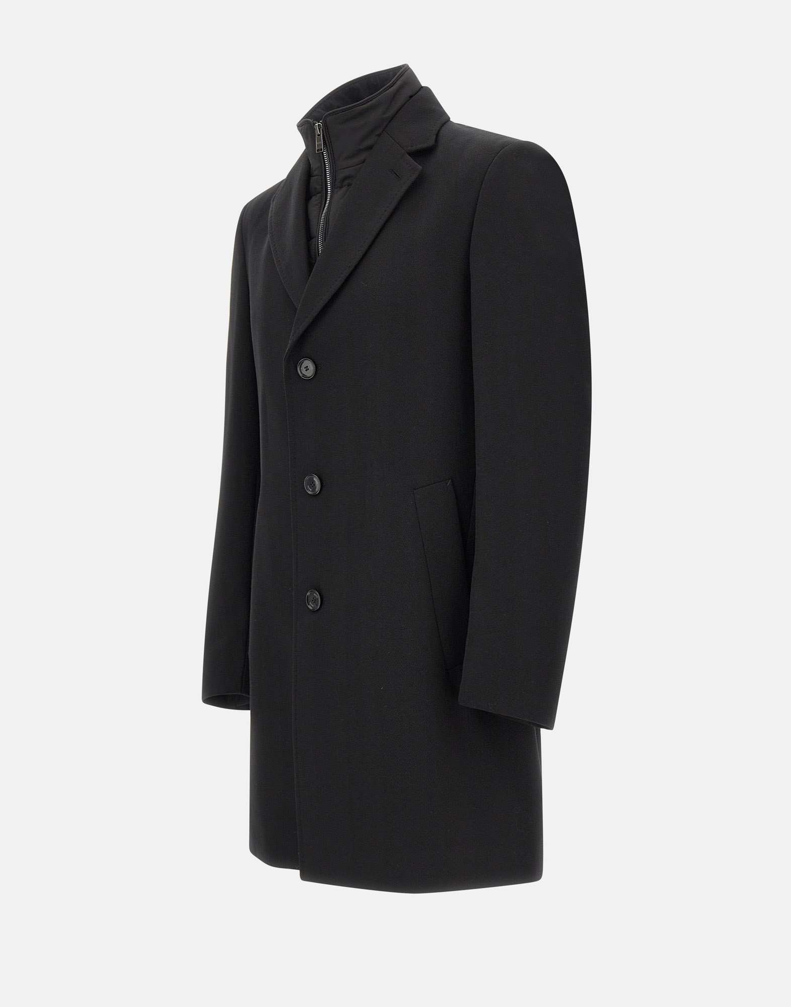 Hugo Boss Long-sleeved Windbreaker In Black