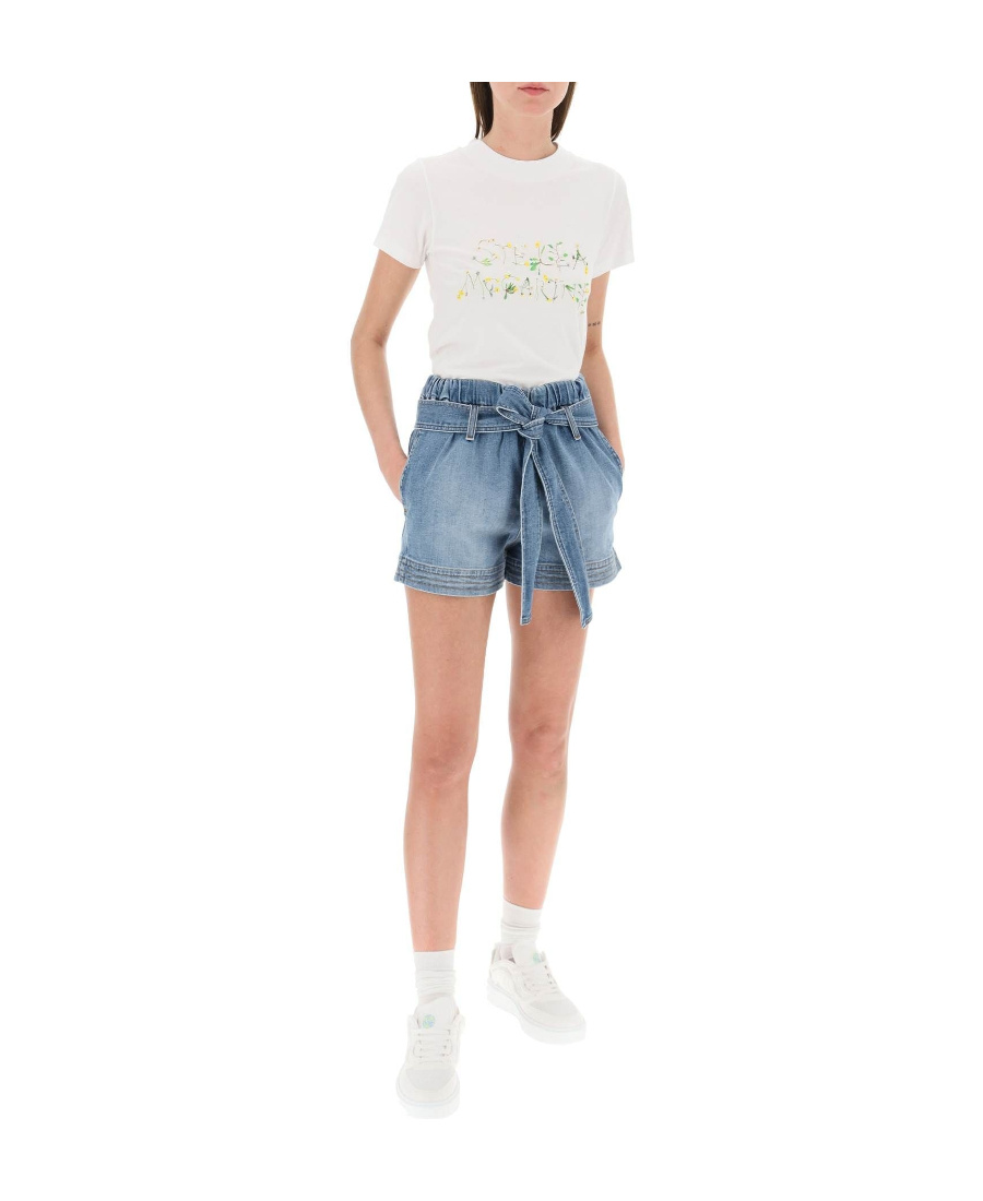 STELLA MCCARTNEY STELLA MCCARTNEY DANDELION LOGO PRINTED CREWNECK T-SHIRT