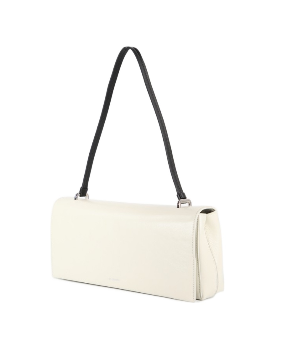 Jil Sander Rectangular Leather Tote Bag In White