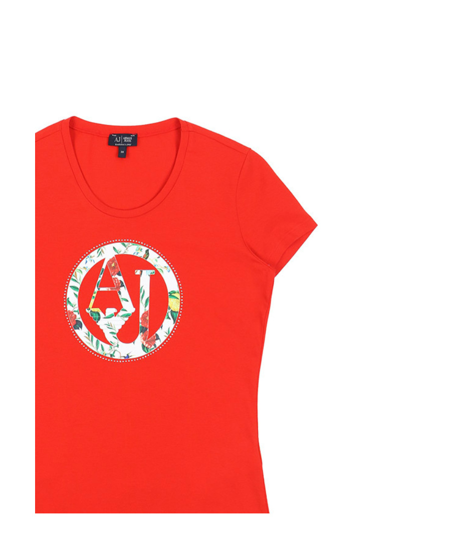 ARMANI JEANS PRINTED T-SHIRT WITH ROUND NECK