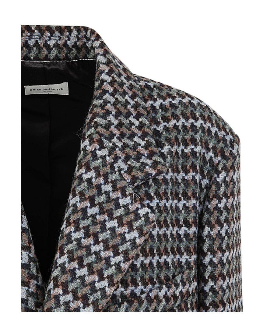 Dries Van Noten Long-sleeved Coat In Black