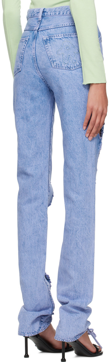 Avavav Ssense Exclusive Purple Jeans In Blue