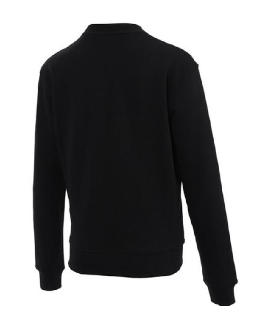 Msgm Logo-print Long-sleeve Sweatshirt In Black