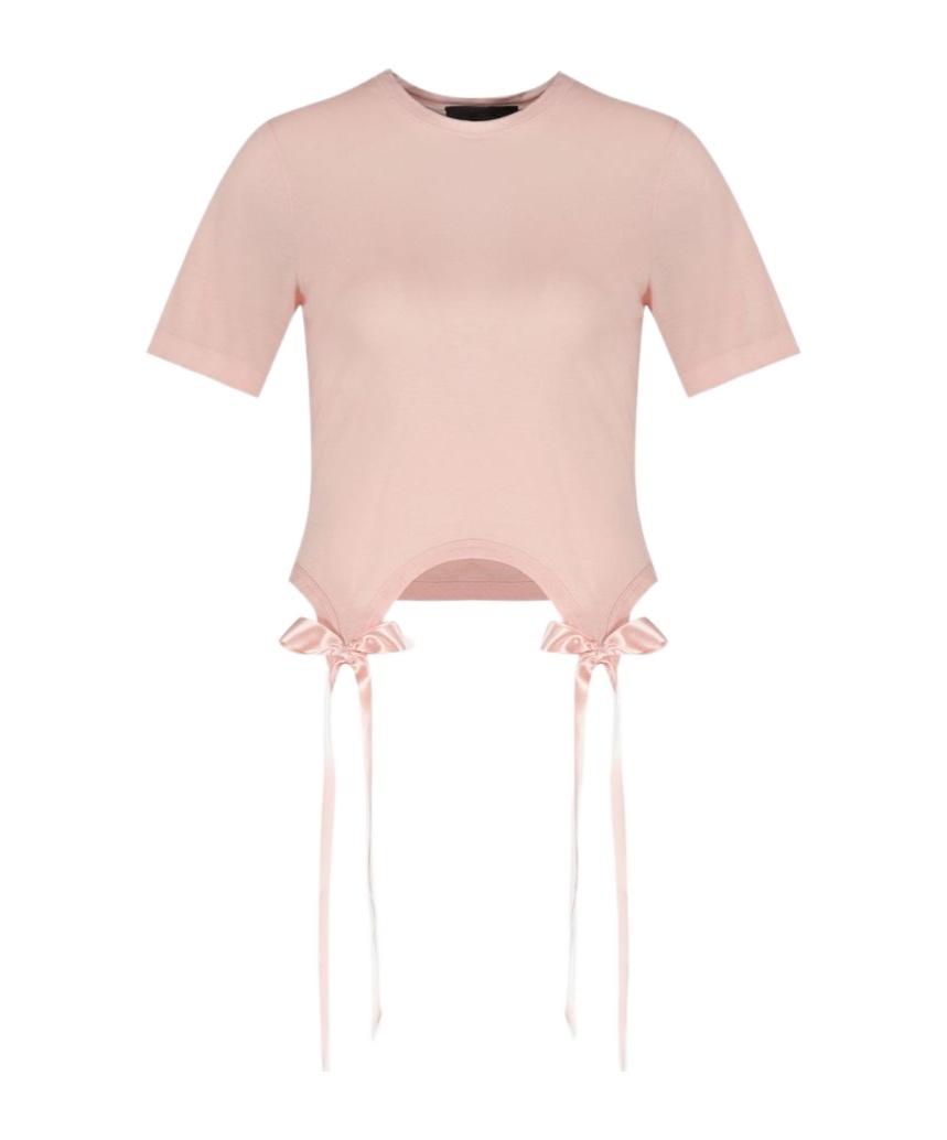 Simone Rocha Pink Easy T-shirt In Pink