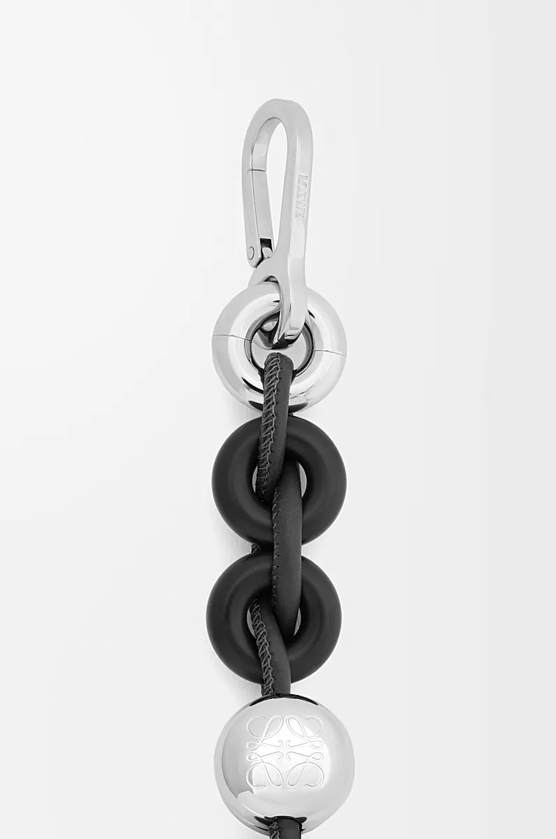 Loewe Donut Chain In Calfskin In Black