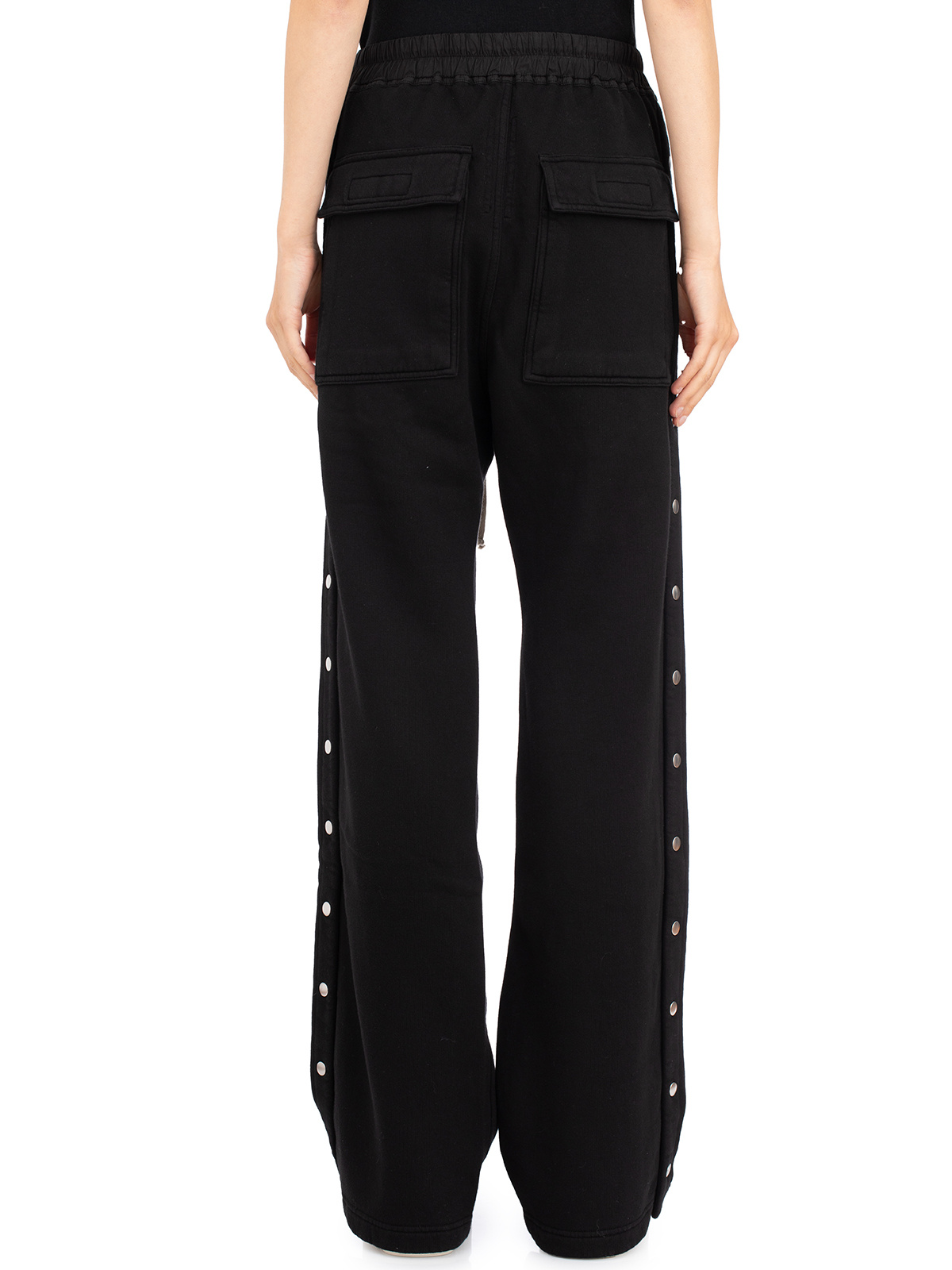 Rick Owens Drkshdw Pusher Wide-leg Trousers In Black