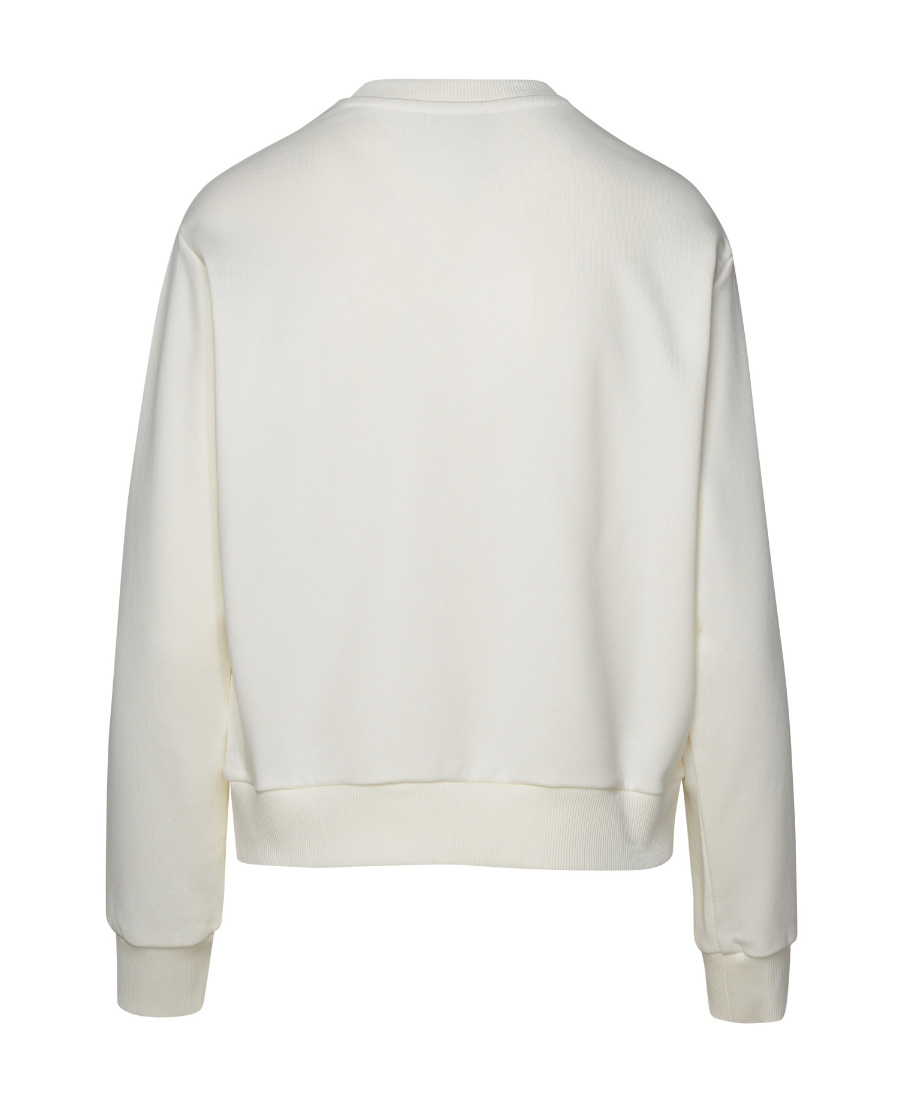 Apc A.p.c. Logo-printed Crewneck Sweatshirt In White