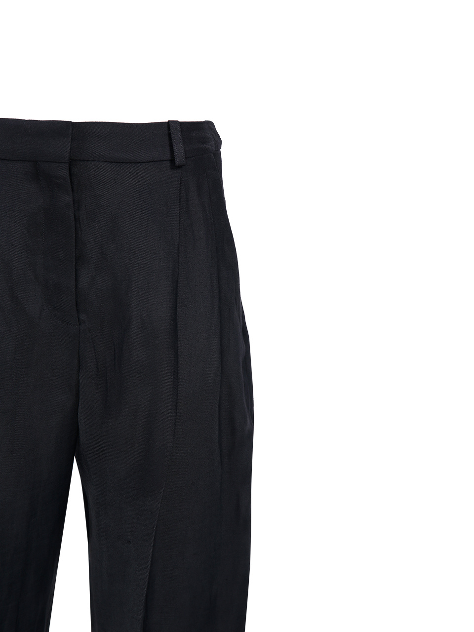 Stella Mccartney Pressed-crease Tapered Trousers In Black