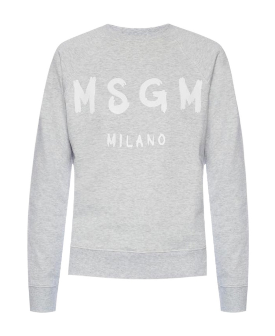 Msgm Round-necked Sweater In White