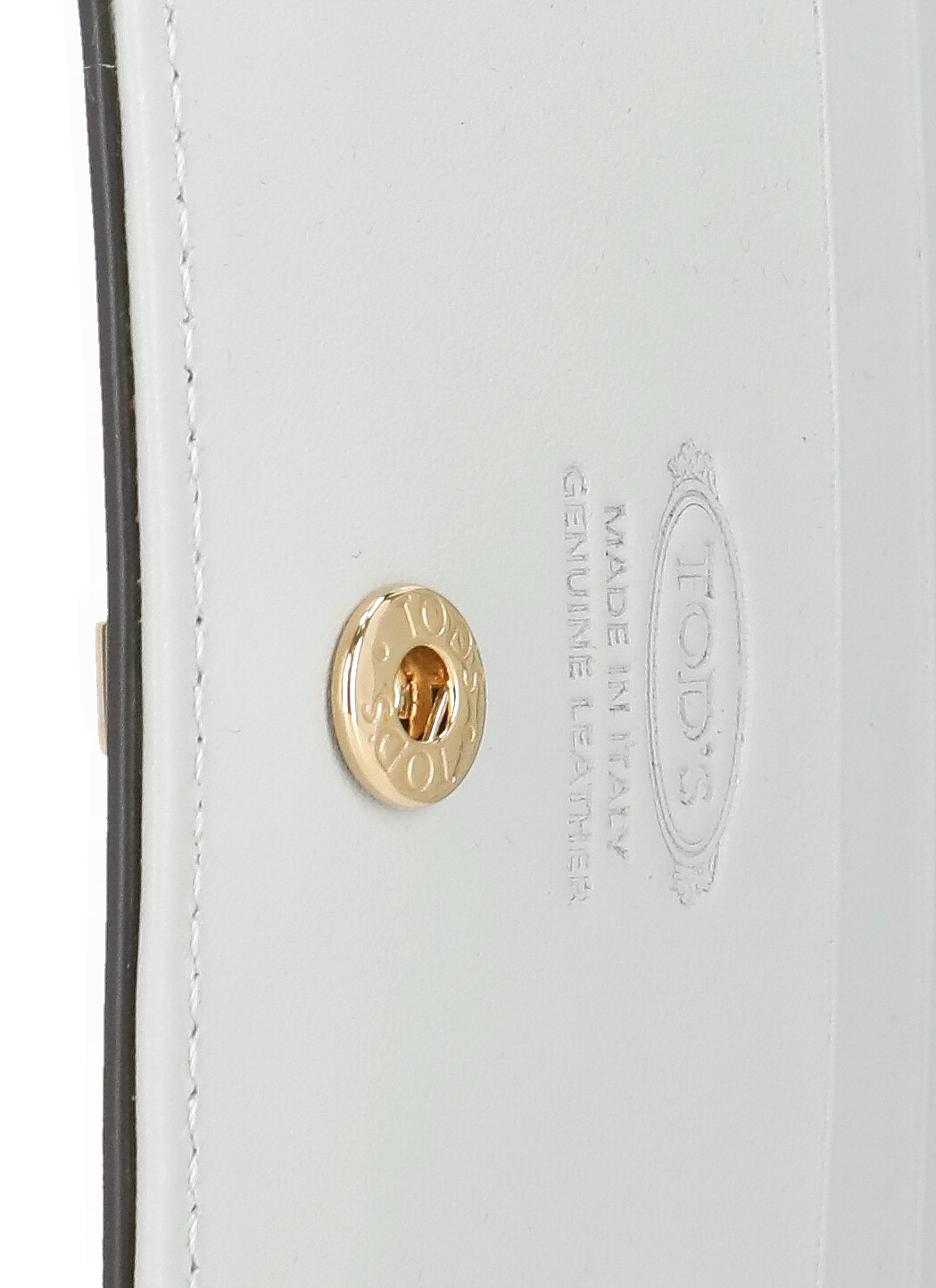 Tod's Logo Embossed Bifold Wallet In White