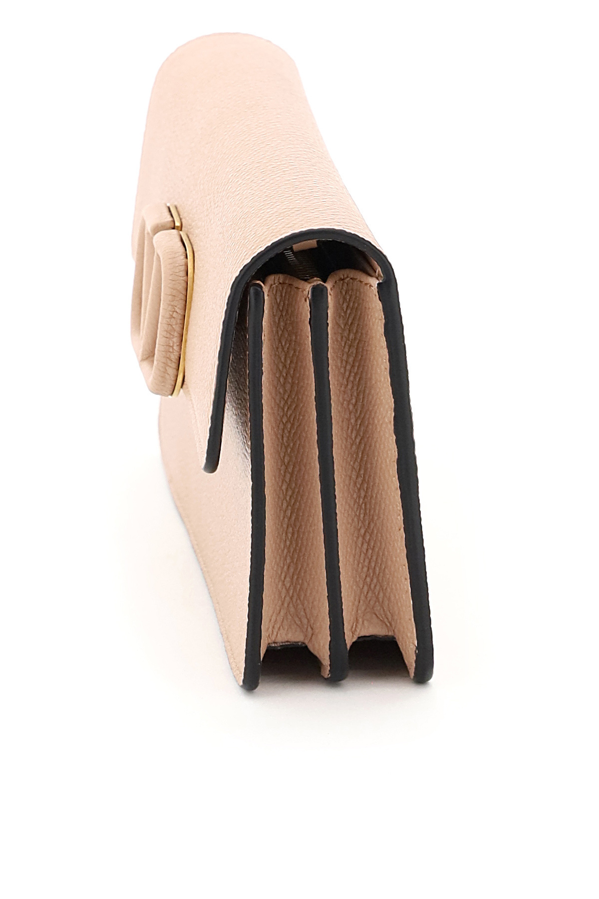 Valentino Vsling Chain Wallet In Nude