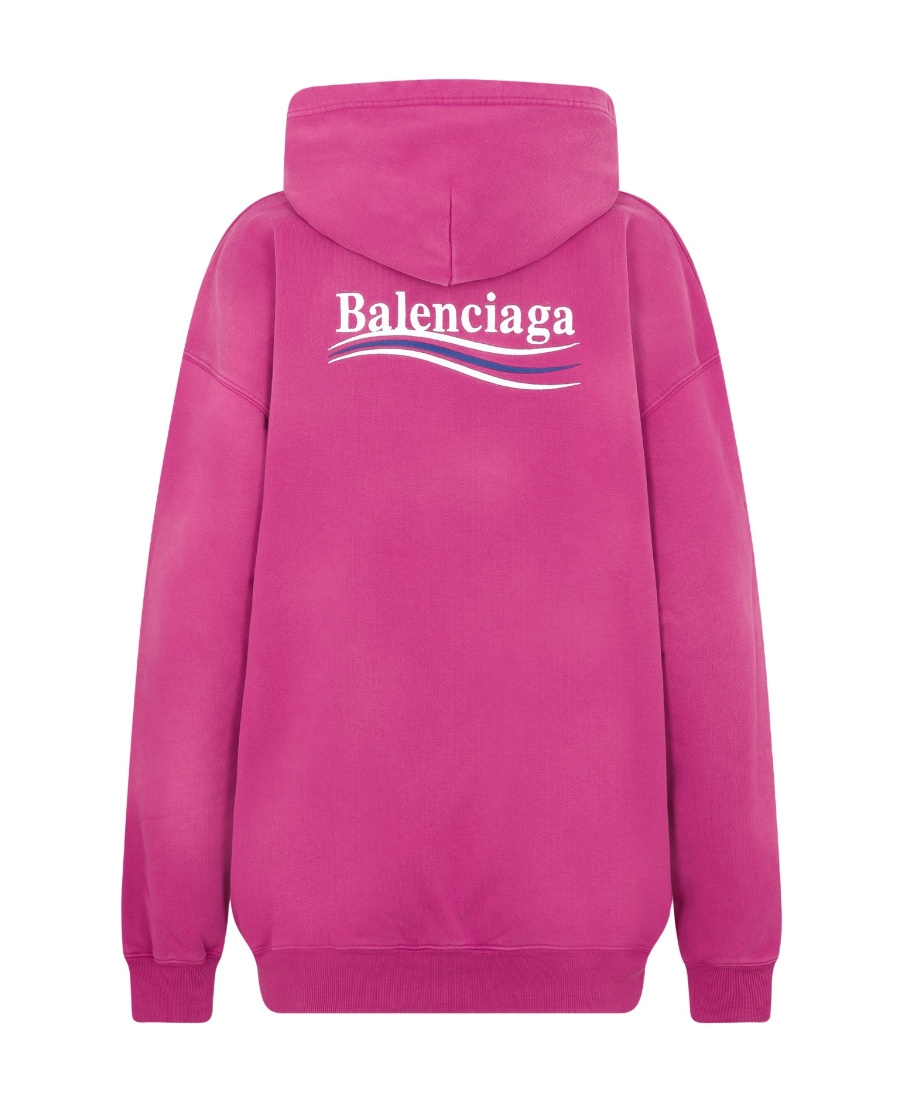 BALENCIAGA EMBROIDERED LOGO HOODIE