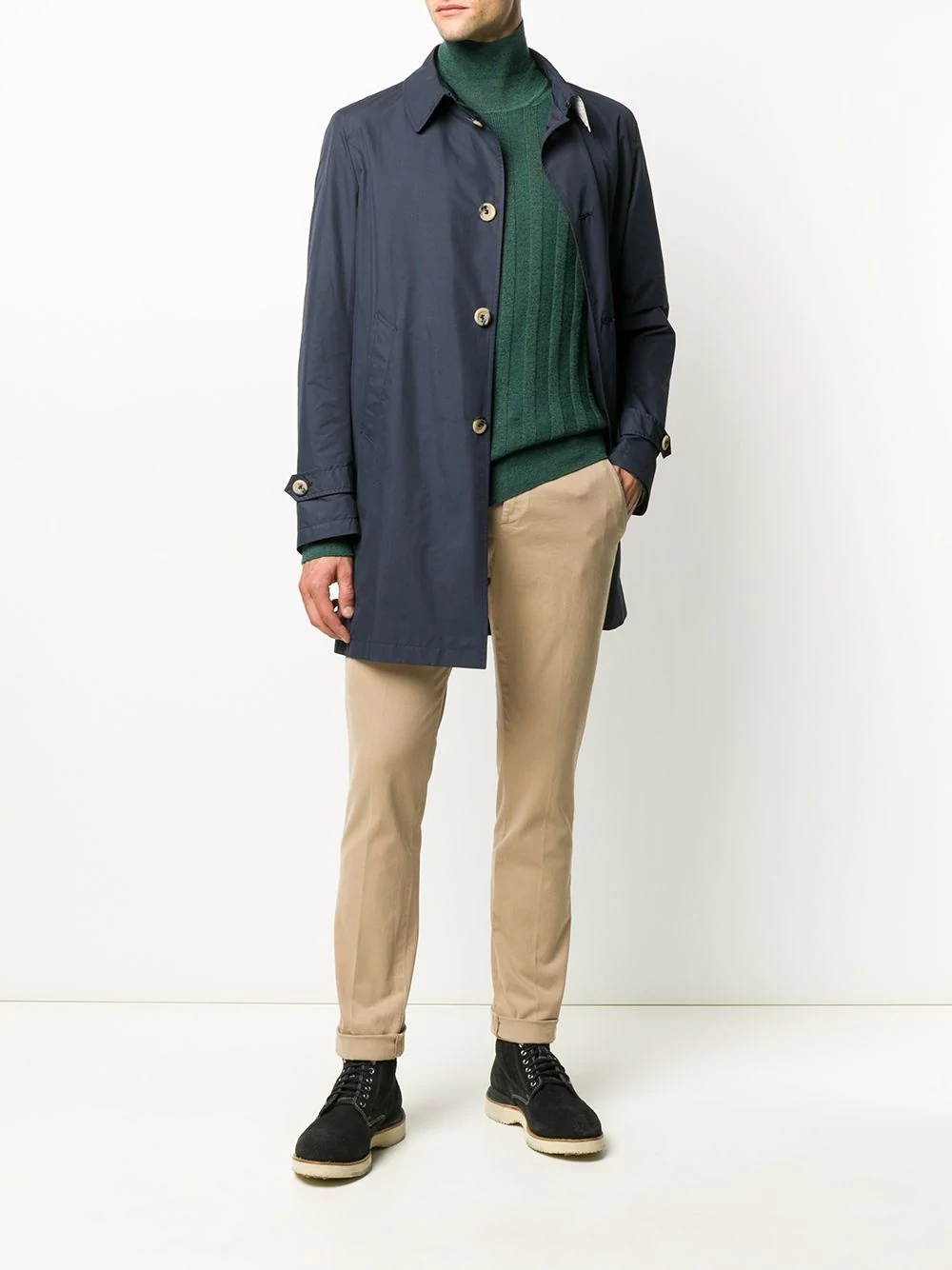 Dondup Slim-fit Chinos In Nude