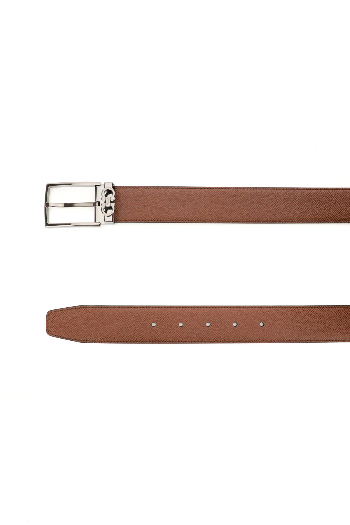 Ferragamo Mini Gancini Buckle Belt In Black