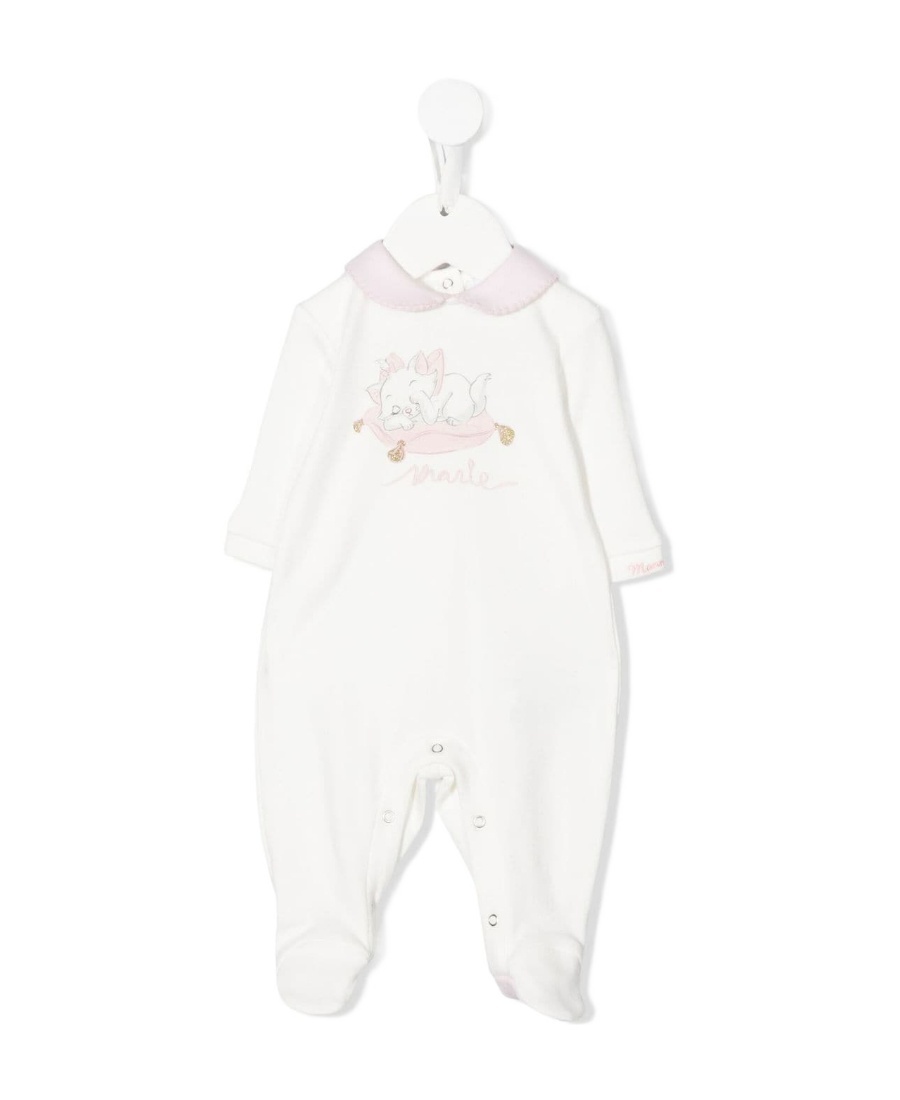 Monnalisa Graphic-print Romper Suit In White