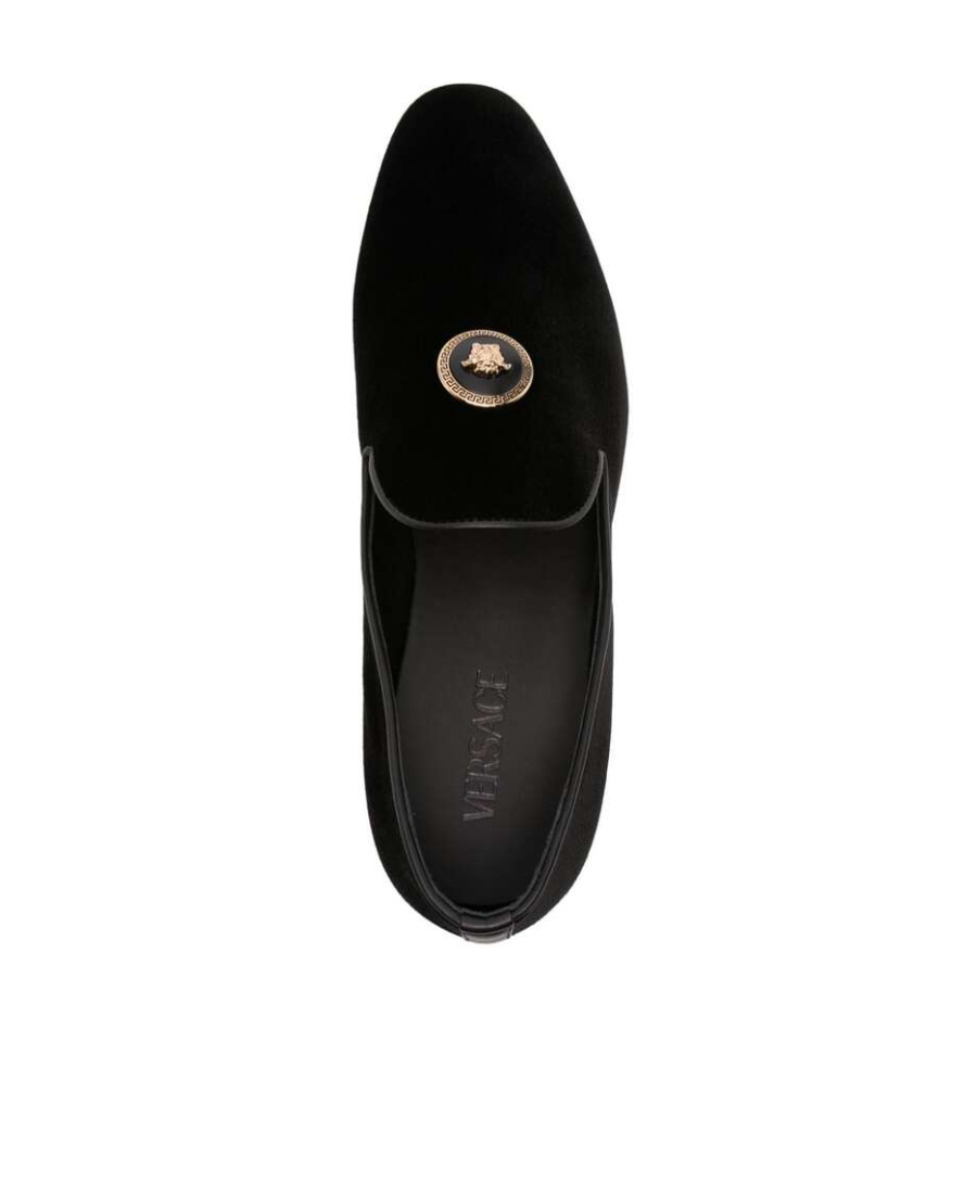 VERSACE VERSACE MEDUSA SLIP-ON LOAFERS