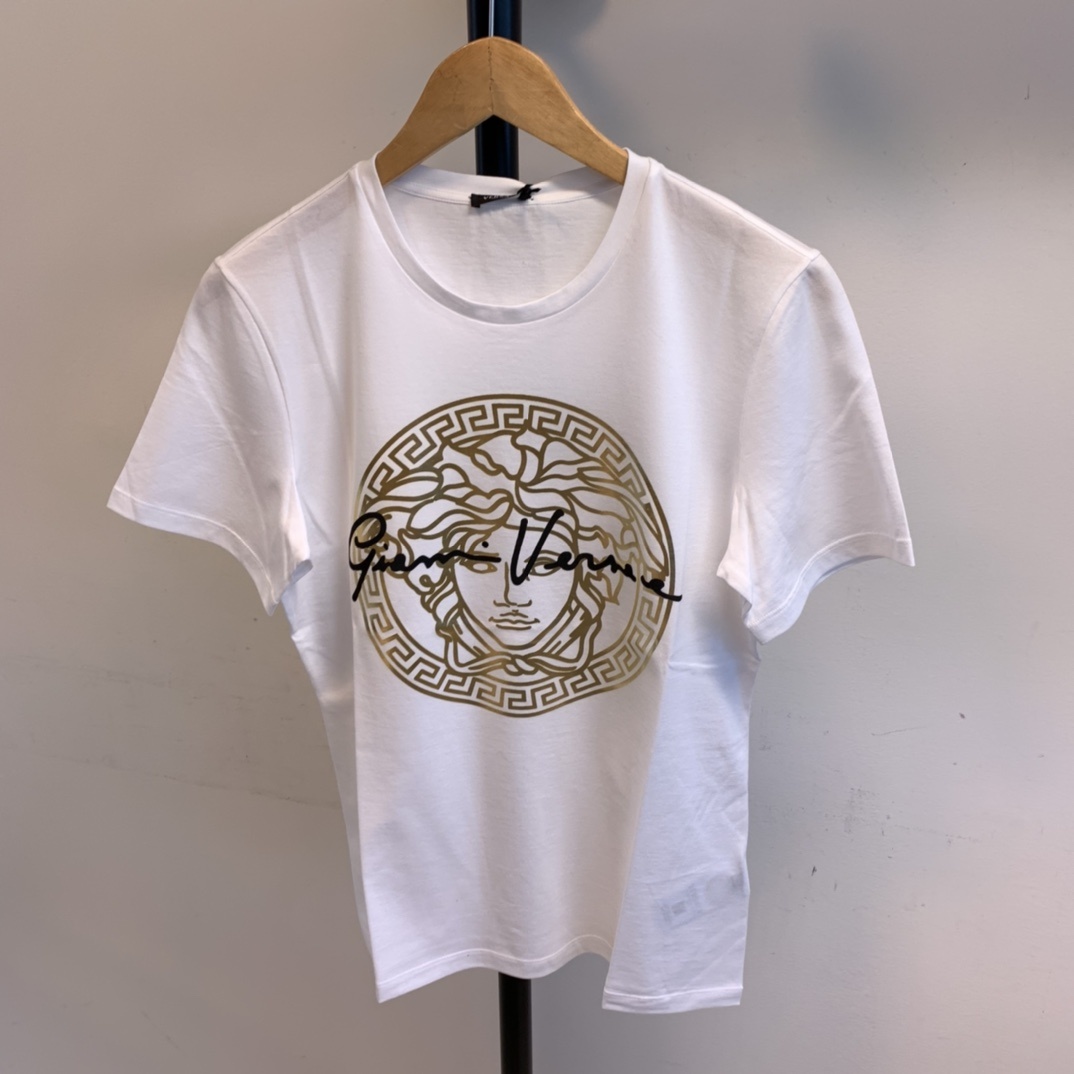 Versace Medusa Crew-neck T-shirt In White