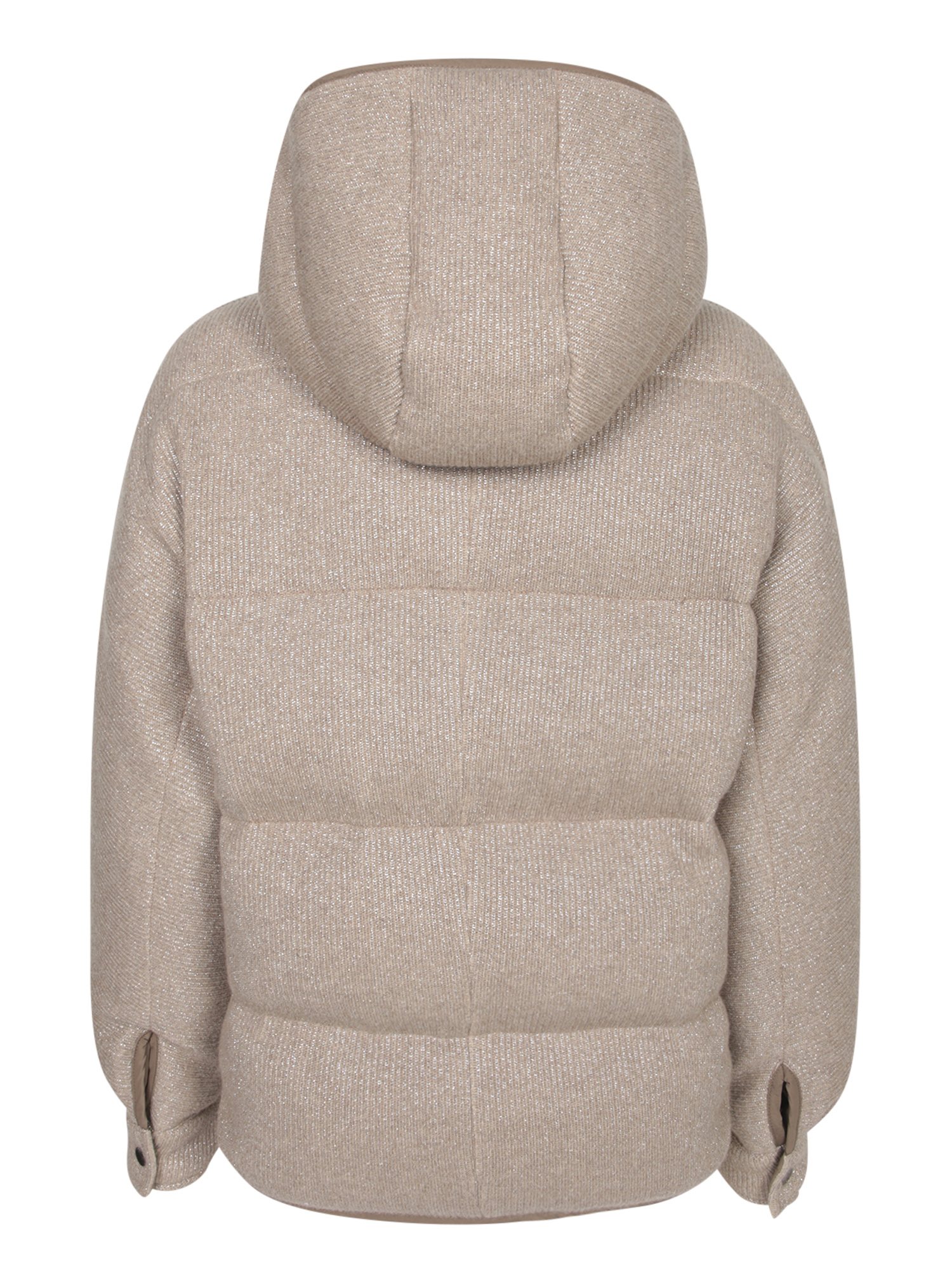 Brunello Cucinelli Padded Zip-up Coat In Brown